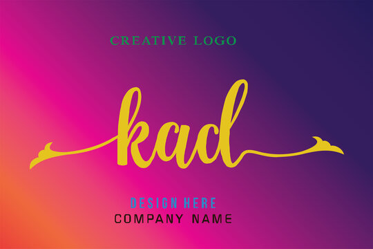KAD lettering logo is simple, easy to understand and authoritative