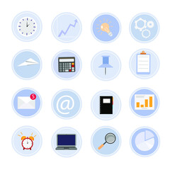 finance icon set on the white background
