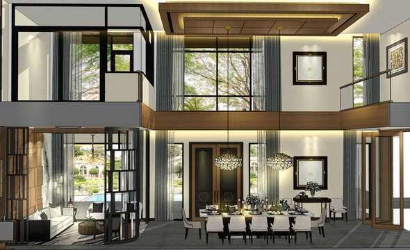 luxury interior residential SketchUp preview