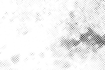 Vector black abstract halftone  dots texture effect.
