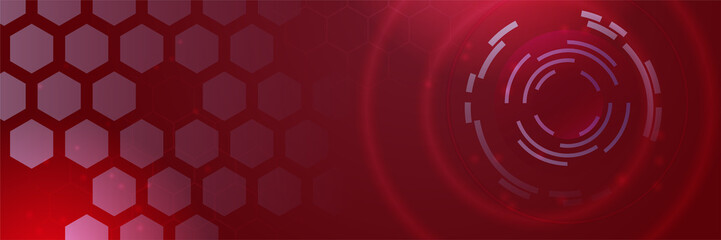 Abstract tech industrial web header banner