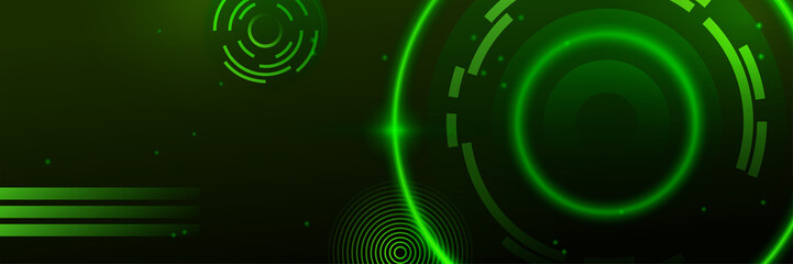 Abstract tech industrial web header banner