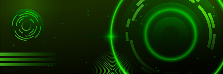 Abstract tech industrial web header banner