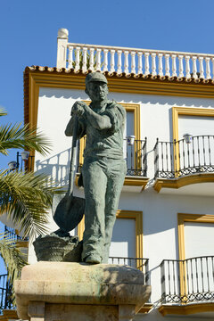 The statue at the village of Monda on Andalusia, Spain