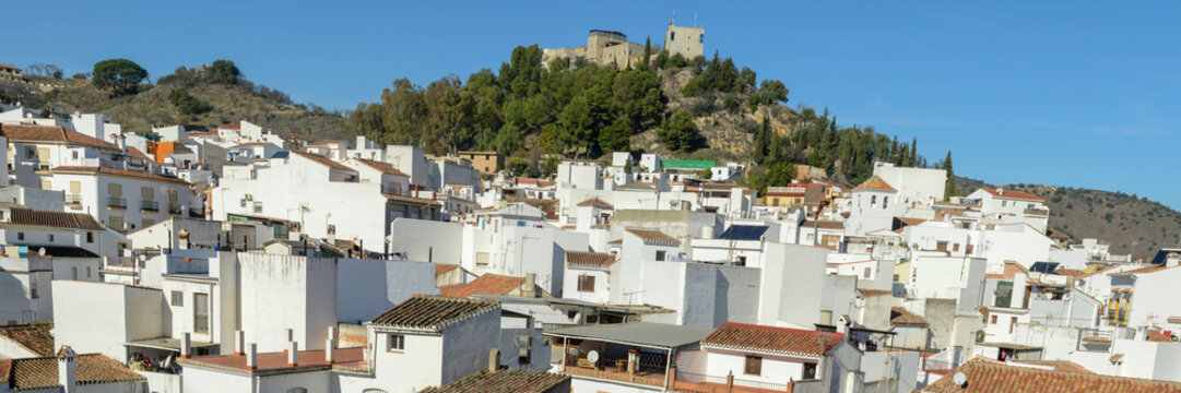 View at the village of Monda on Andalusia, Spain