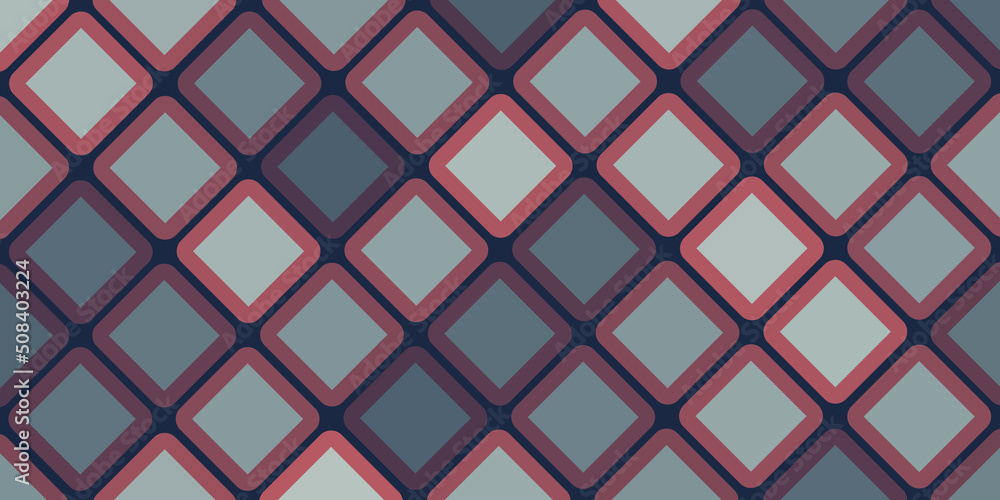 Aufkleber dark grey and purple tile of round squares, geometric mosaic pattern, abstract wide scale background