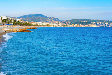 Seascape beach coast cityscape NIce