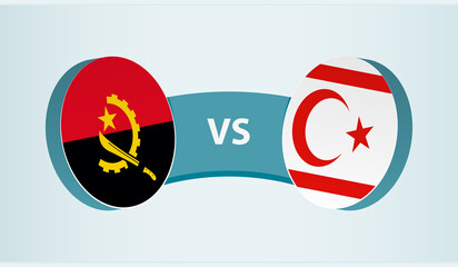 Angola versus Northern Cyprus, team sports competition concept.