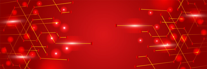 Artificial intelligence tech background. Digital technology, deep learning and big data concept. Abstract visual for screen template. Geometric artificial intelligence tech backdrop.