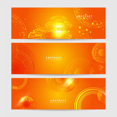 Artificial intelligence tech background. Digital technology, deep learning and big data concept. Abstract visual for screen template. Geometric artificial intelligence tech backdrop.