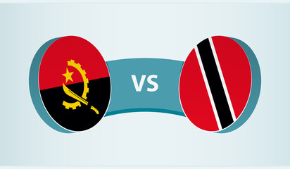 Angola versus Trinidad and Tobago, team sports competition concept.