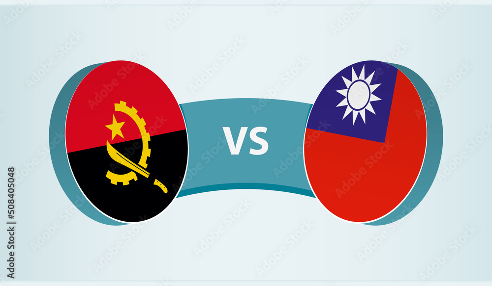 Canvas Prints Angola versus Taiwan, team sports competition concept.