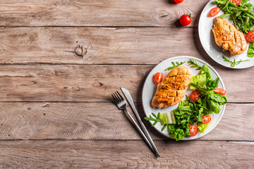 Grilled Chicken Fillet with vegetable salad