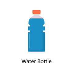 Water Bottle vector flat icon for web isolated on white background EPS 10 file