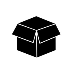 open box icon vector on white background