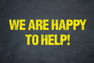 We are happy to help!