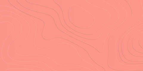 Luxury pink papercut abstract line art background with wave line golden elements on pink shade. realistic luxury style. 3d paper cut. vector illustration for design in can be used in cover design.