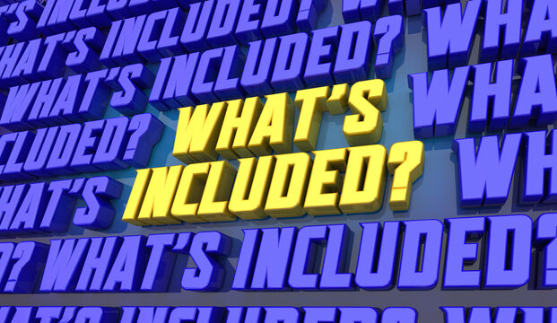 Whats Included Features Benefits Part of Deal Special Offer 3d Illustration