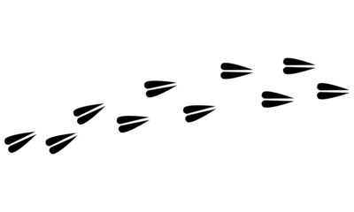 Paw print. Icon set. Vector illustration EPS10 © Rick Cranches