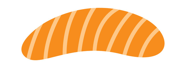 Rounded shape with abstract pattern. Vector illustration