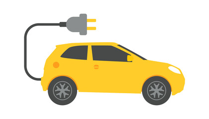Obraz na płótnie Canvas Electric car Environment Icon. Vector illustration