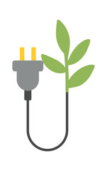Green energy Environment Icon. Vector illustration