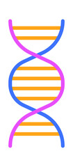 Dna model structure Chemistry icon. Vector illustration