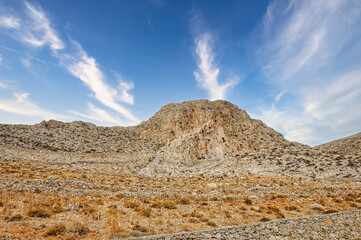 Folegandros island landscape in Greece