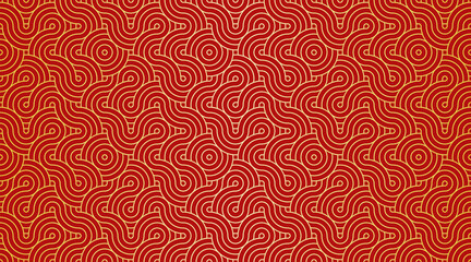 幾何学 抽象 金 赤 波 背景
