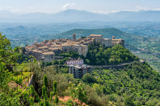 The beautiful village of Veroli, near Frosinone, Lazio, central Italy.