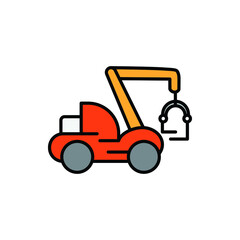 forklift log vector for website symbol icon presentation
