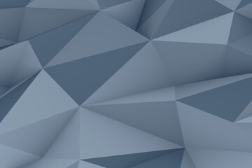 Fototapeta premium Low poly shapes polygonal background. Dark crystals, triangles mosaic 3d illustration