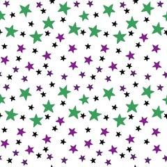 Kids seamless stars pattern for fabrics and textiles and packaging and gifts and wrapping paper and hobbies