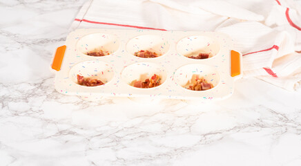 Bacon and cheese egg muffin