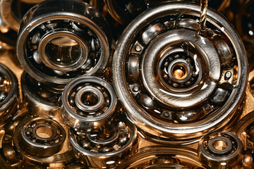 Ball bearing. Motor oil. Lubricating oil.