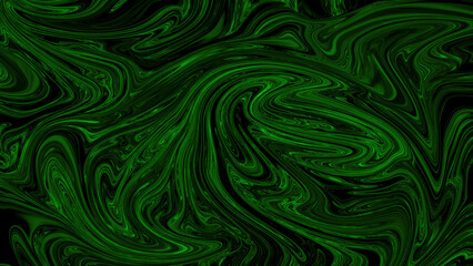 Fototapeta na wymiar abstract background with green paints. mixing of liquid paints