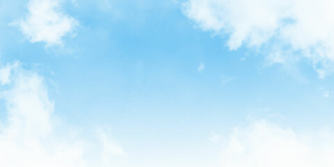 Beautiful Blue sky and white cloud on fine day for background and wallpaper. Beautiful cloudscape, vector illustrator