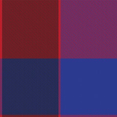 Red Asymmetric Plaid textured Seamless Pattern