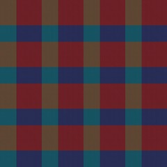 Red Asymmetric Plaid textured Seamless Pattern