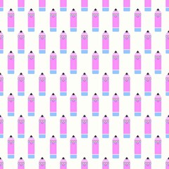 School pencil seamless kids pattern for textiles and packaging and gifts and linens and wrapping paper and hobbies