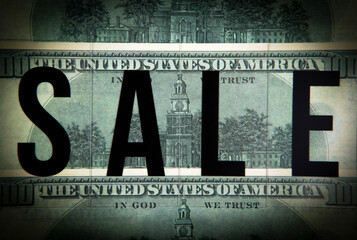 image of sale text money background