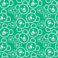 Kids seamless bears pattern for fabrics and textiles and packaging and gifts and cards and linens and wrapping paper