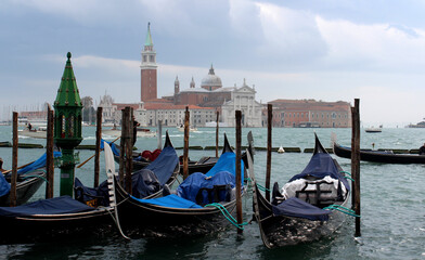 Fototapeta na wymiar Venice city view. Famous tourist destinations. Beautiful architecture of Italy. 