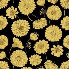 Seamless floral pattern - 508428872