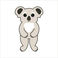 koala cute animal vector illustration