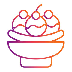 Banana Split Icon