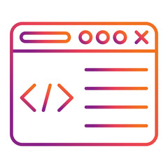 Obraz premium Coding Icon