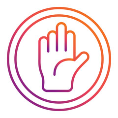 Fototapeta premium Stop Icon