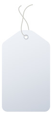 Price tag mockup. Blank white store label