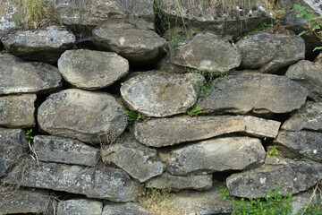 Wall, background with a stone wall